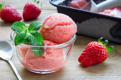 strawberry sorbet