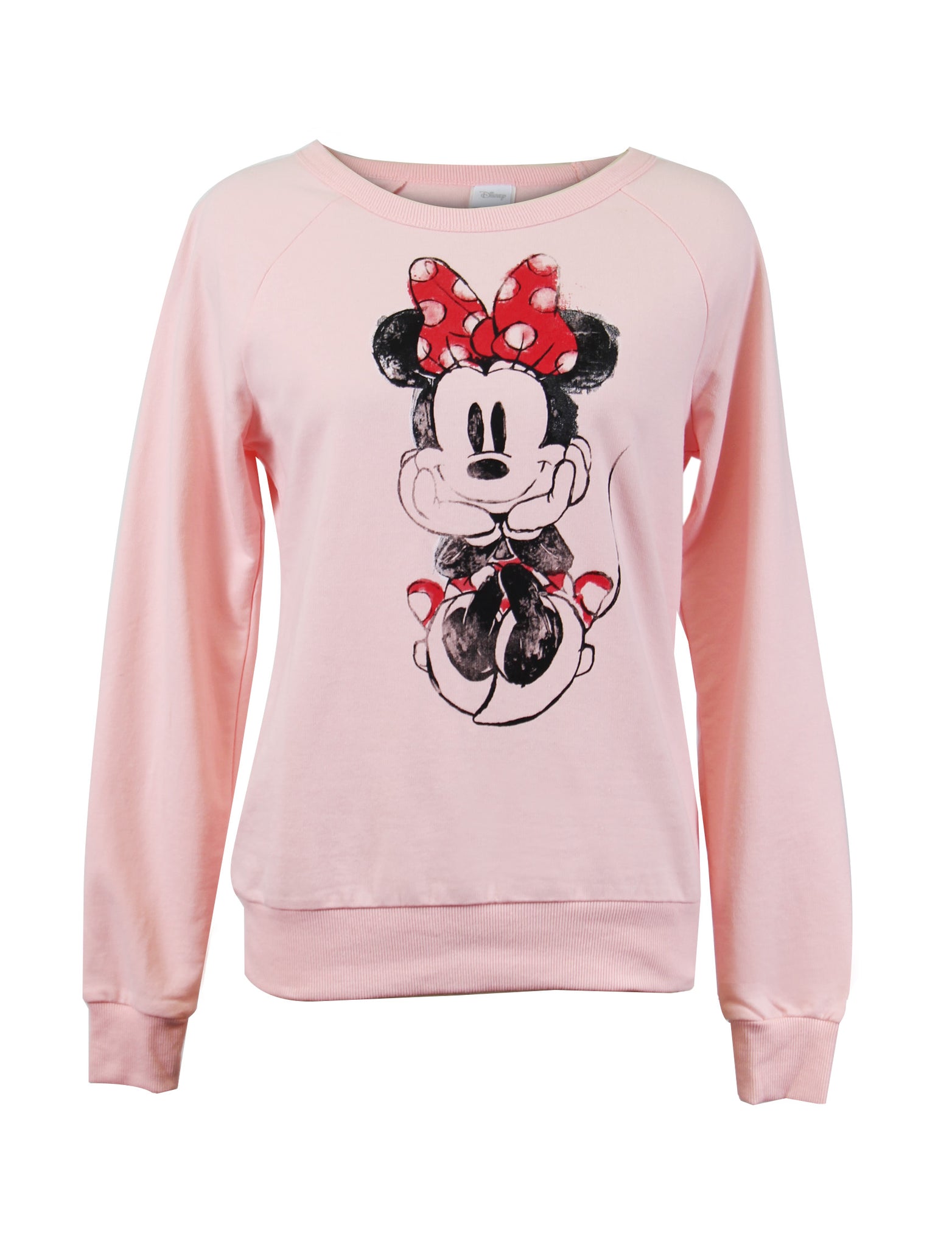 Disney Womens Minnie Mouse Distressed Face Sweatshirt Clothing, Shoes &  Jewelry Women