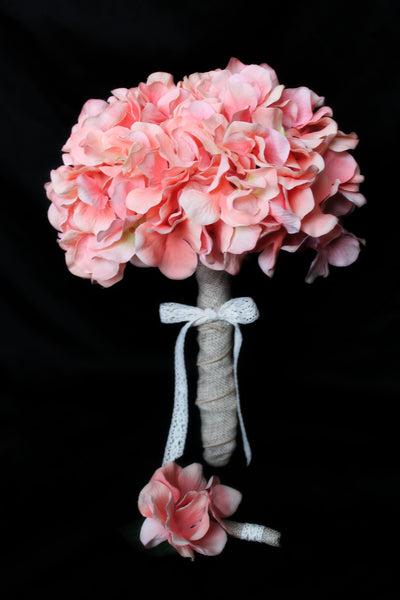 Simple Hydrangea Wedding Bouquet