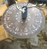 Clock Stencil - Table Clock Stencil - Furniture & Wall Stencil - DIY Clock Stencil - Stencil