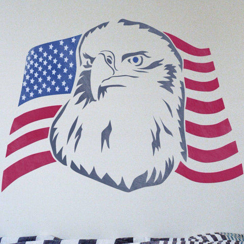 Eagle American Flag Stencil Independence Day Decorations 4th Of July Decor Independence Day Stencil American Flag Stencil