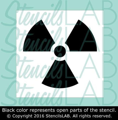 Radioactive Symbol Stencil - Shipping Stencils - Industrial Stencils