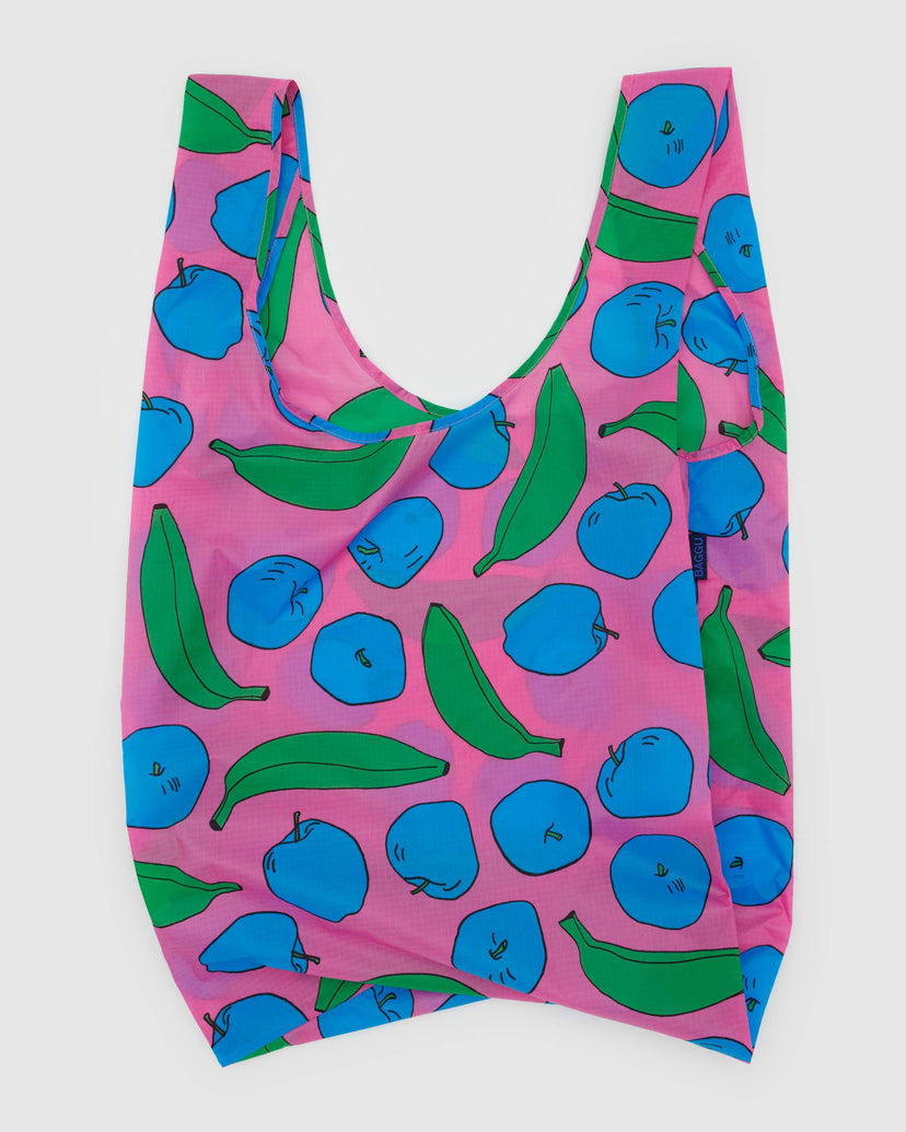 Big Baggu in Pink Apples & Bananas