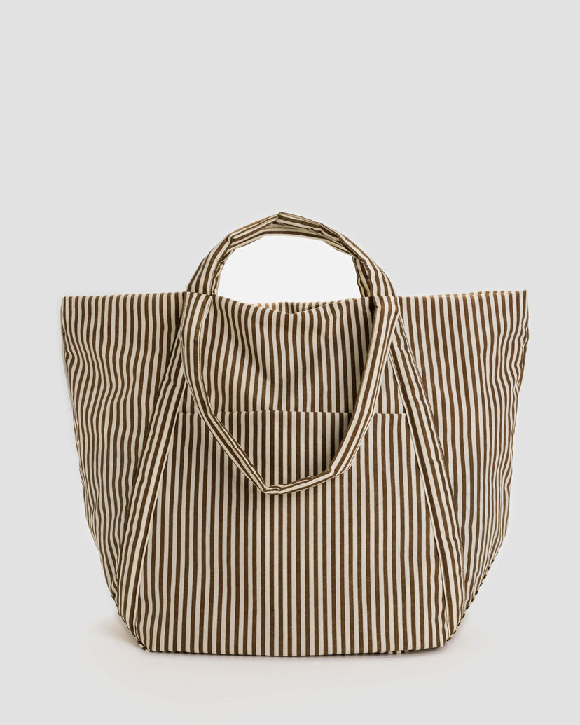 Travel Cloud Bag in Brown Stripe