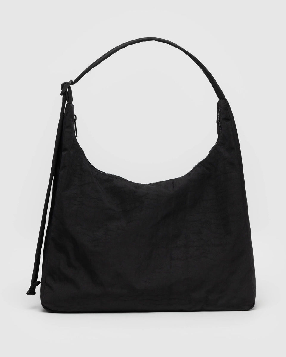 Nylon Shoulder Bag - Black