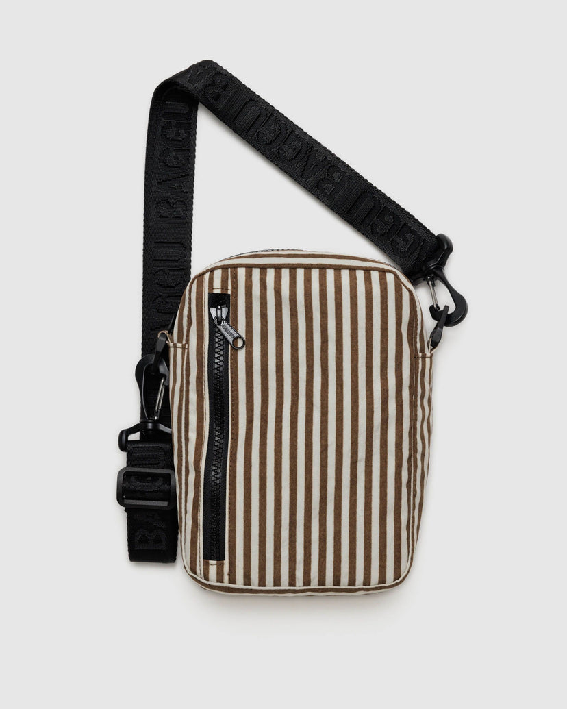 Sport Crossbody in Brown Stripe