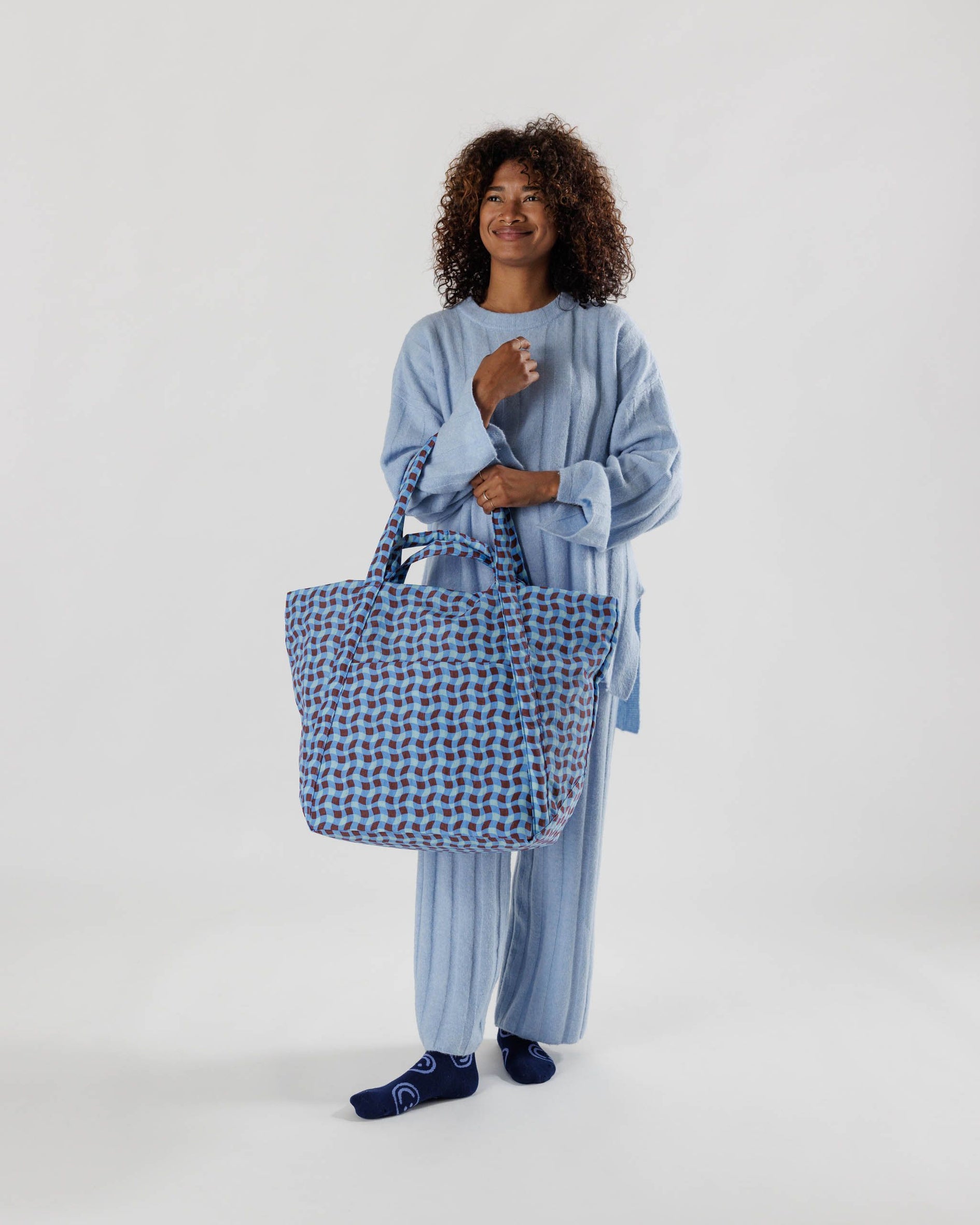 Women Cloud Blue Logo Tote Bag