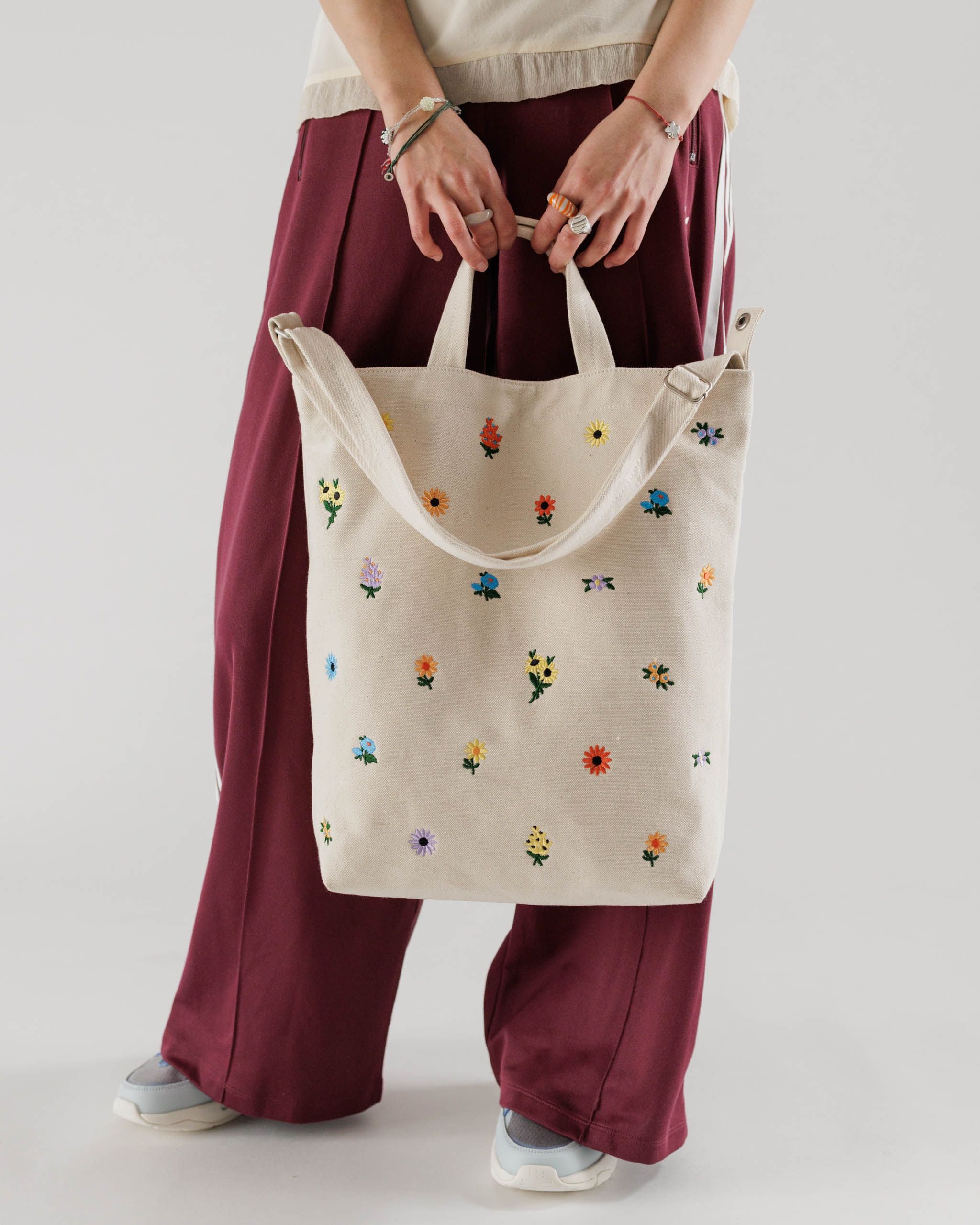 Baggu - Duck Bag - Blue Pixel Gingham