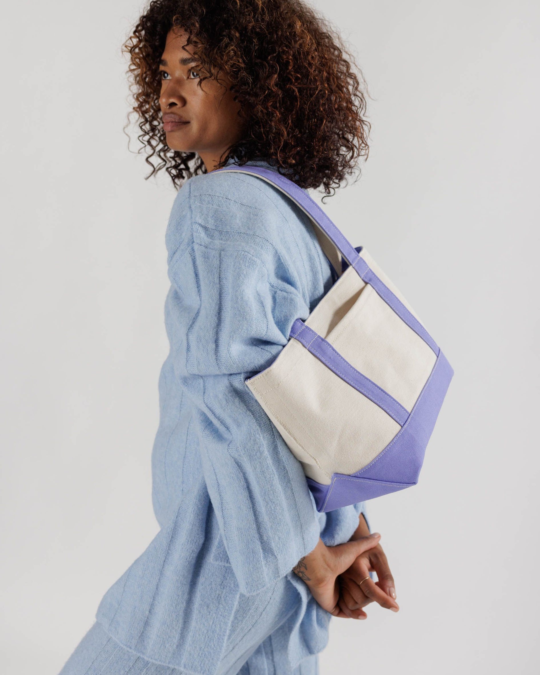 Baggu Heavyweight Canvas Tote - Cowgirl Yarn Small / Bluebell