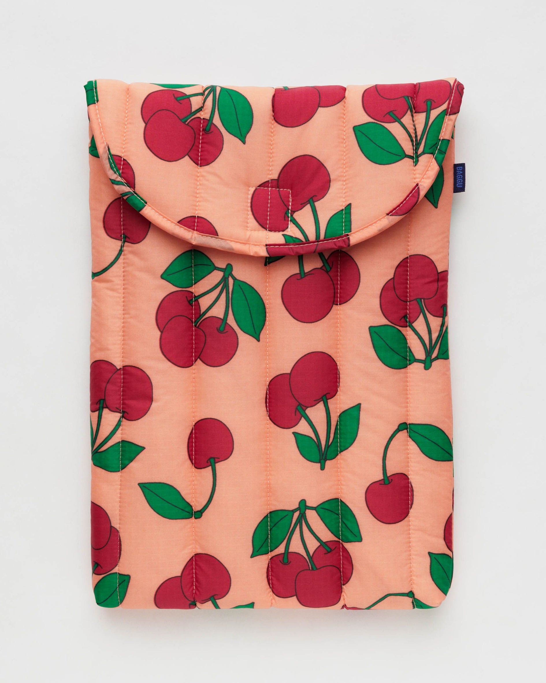 Baggu Puffy Laptop Sleeve 16 Sherbet Cherry