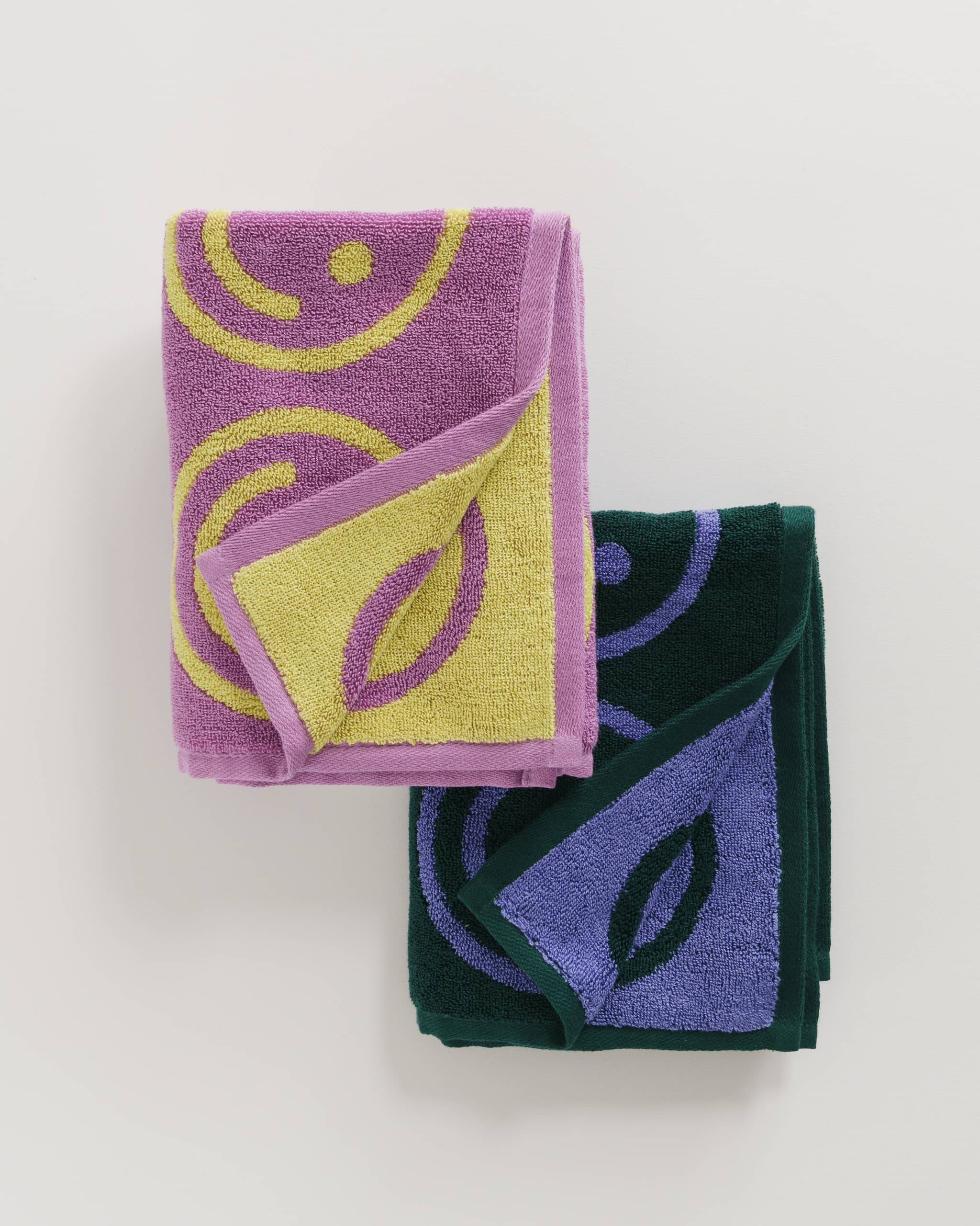 Baggu Hand Towel Set of 2 Pastel Pixel Gingham