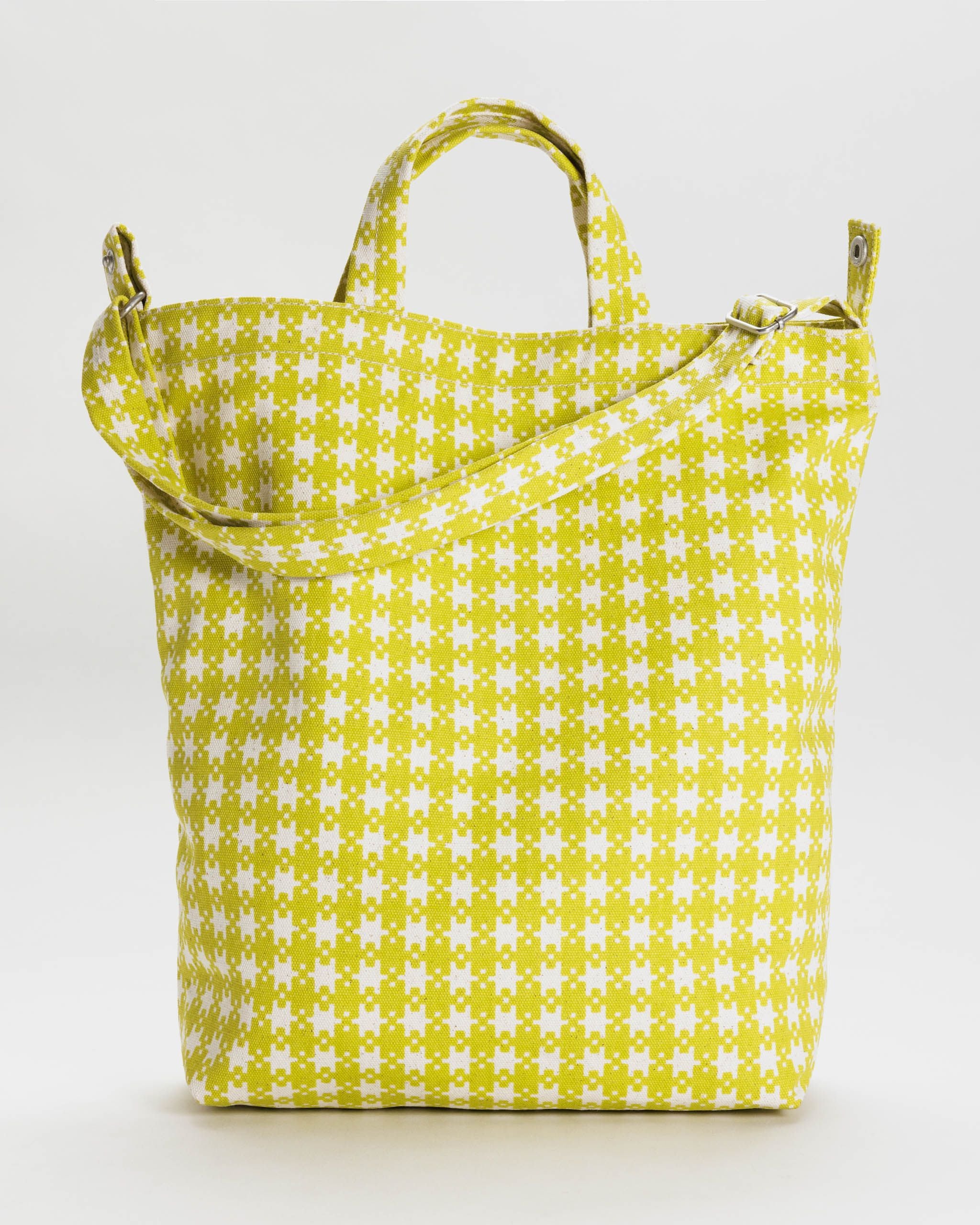 Duck Bag - Chartreuse Pixel Gingham