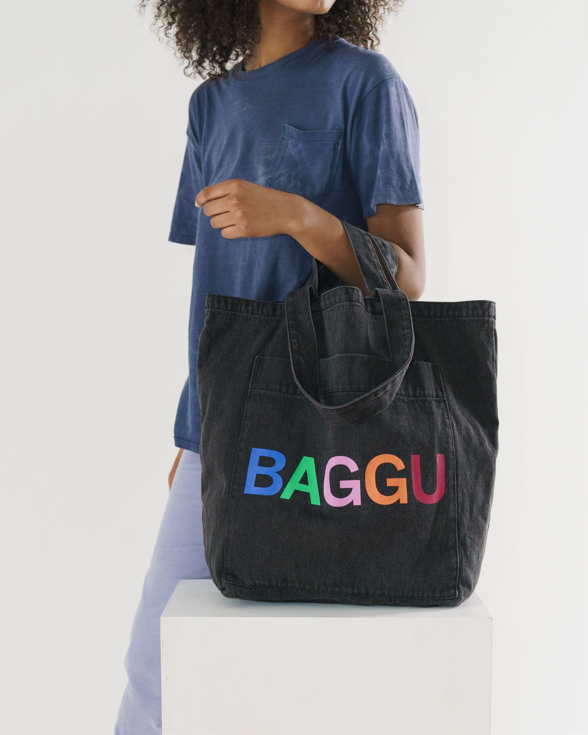 Baggu - Giant Pocket Tote Awning Stripe