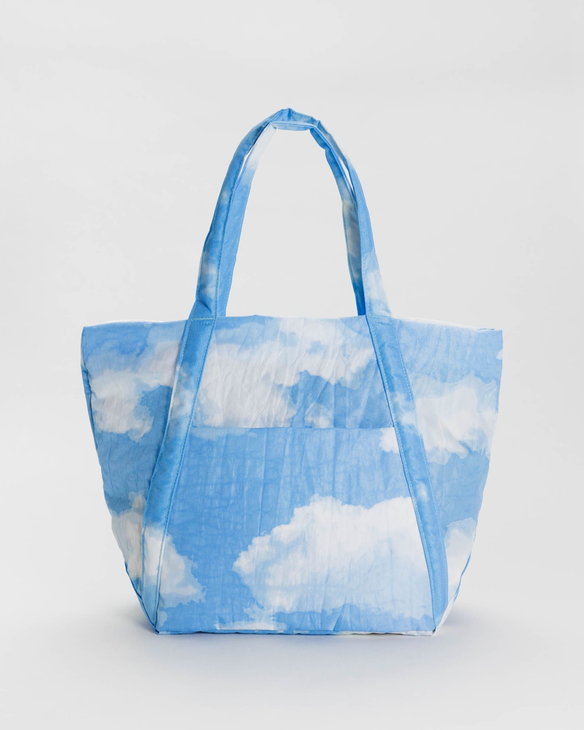 Travel Cloud Bag : Black & White Pixel Gingham - Baggu