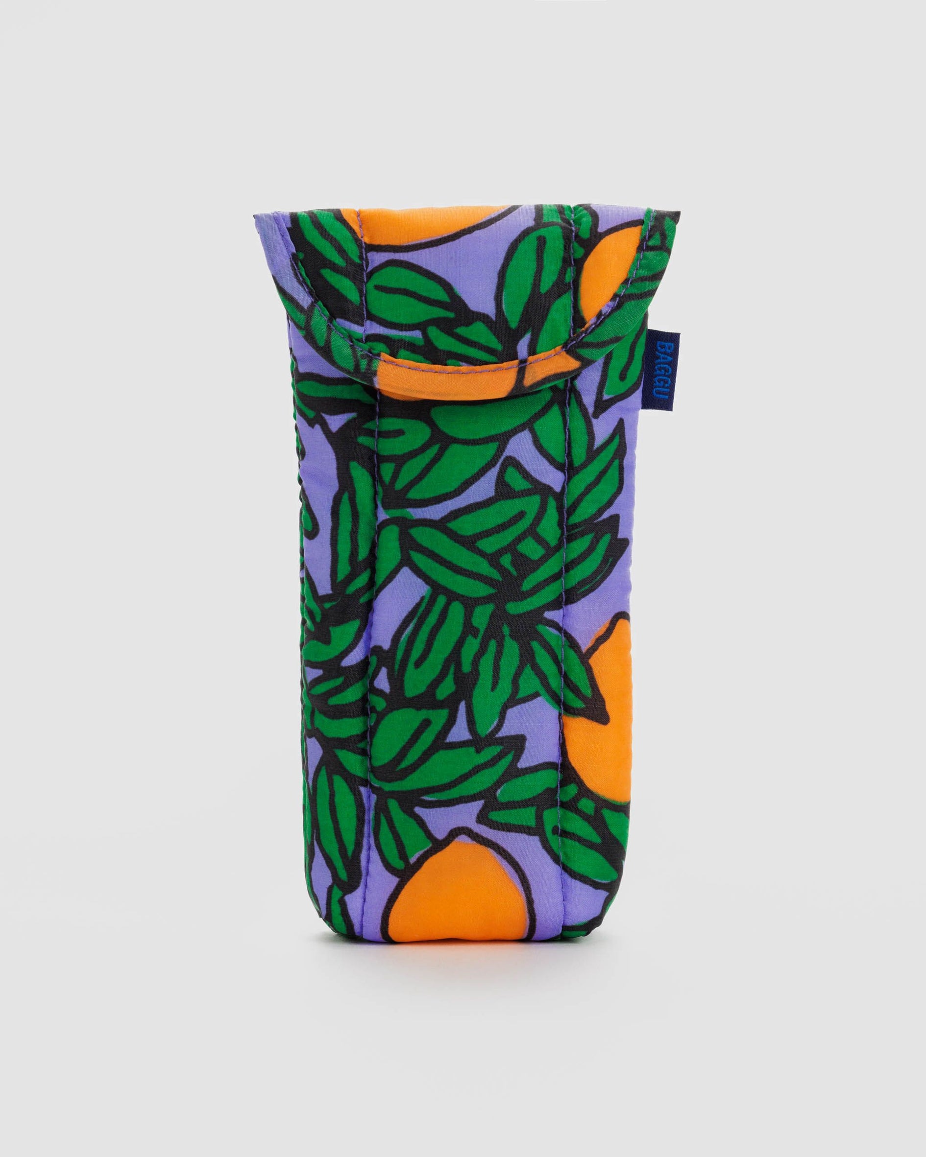 Puffy Glasses Sleeve - Orange Tree Periwinkle