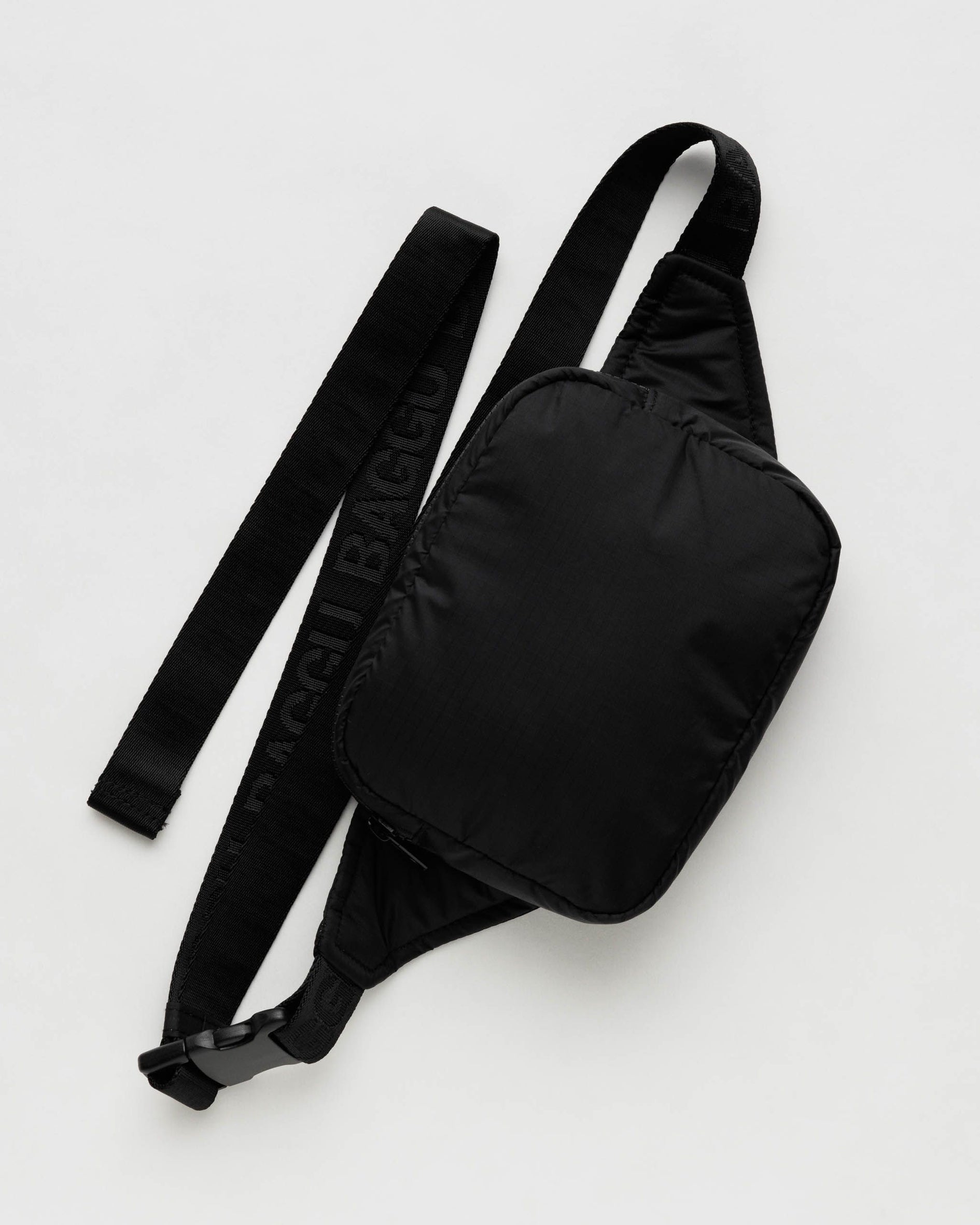 Mini black nylon bumbag