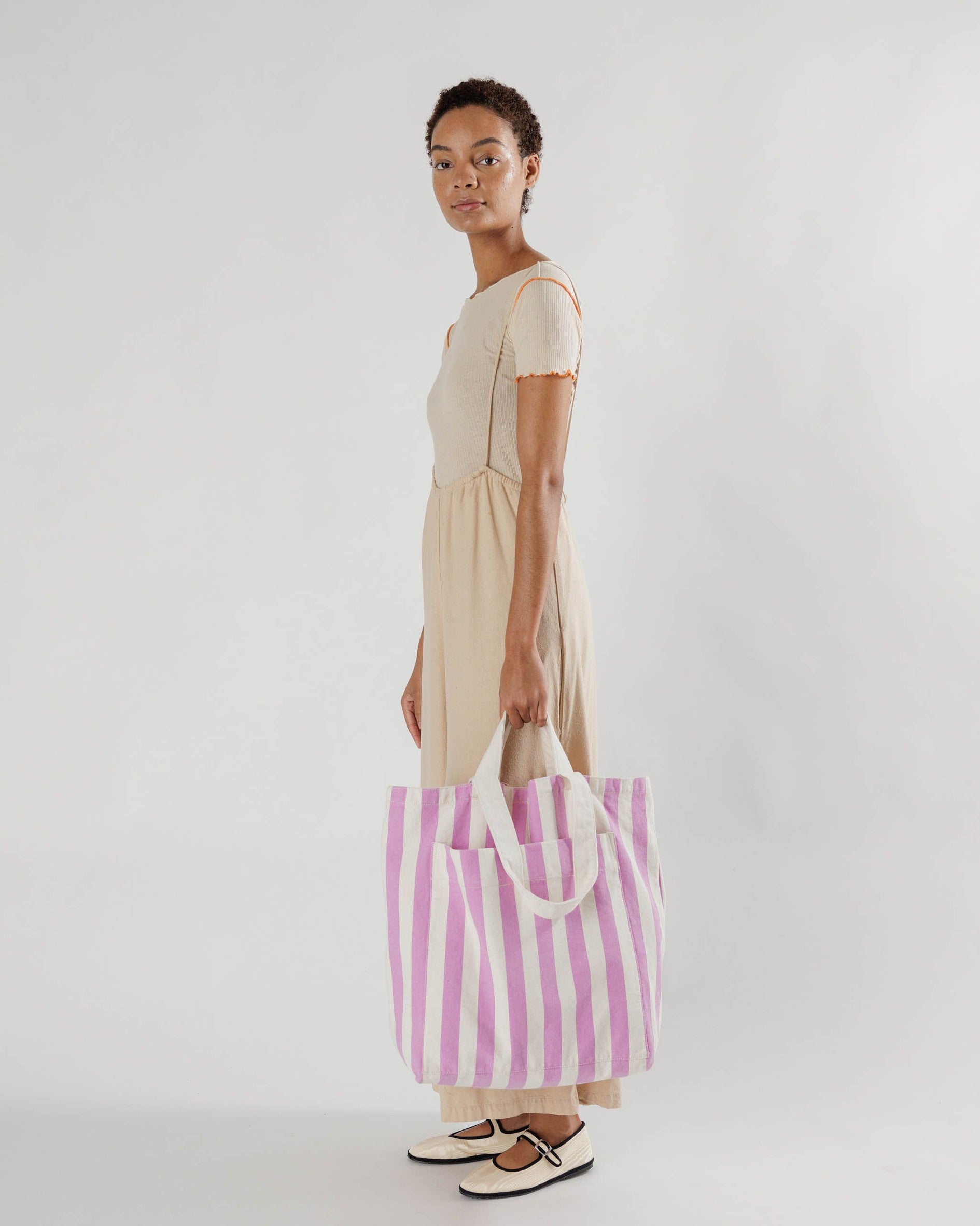 Baggu - Giant Pocket Tote Awning Stripe