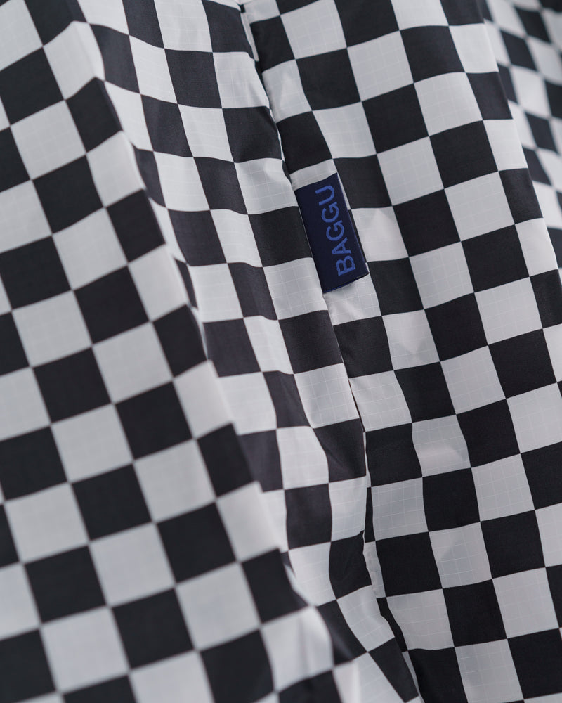 black checkerboard