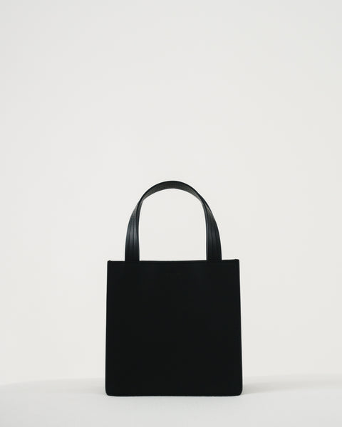 small black tote bag