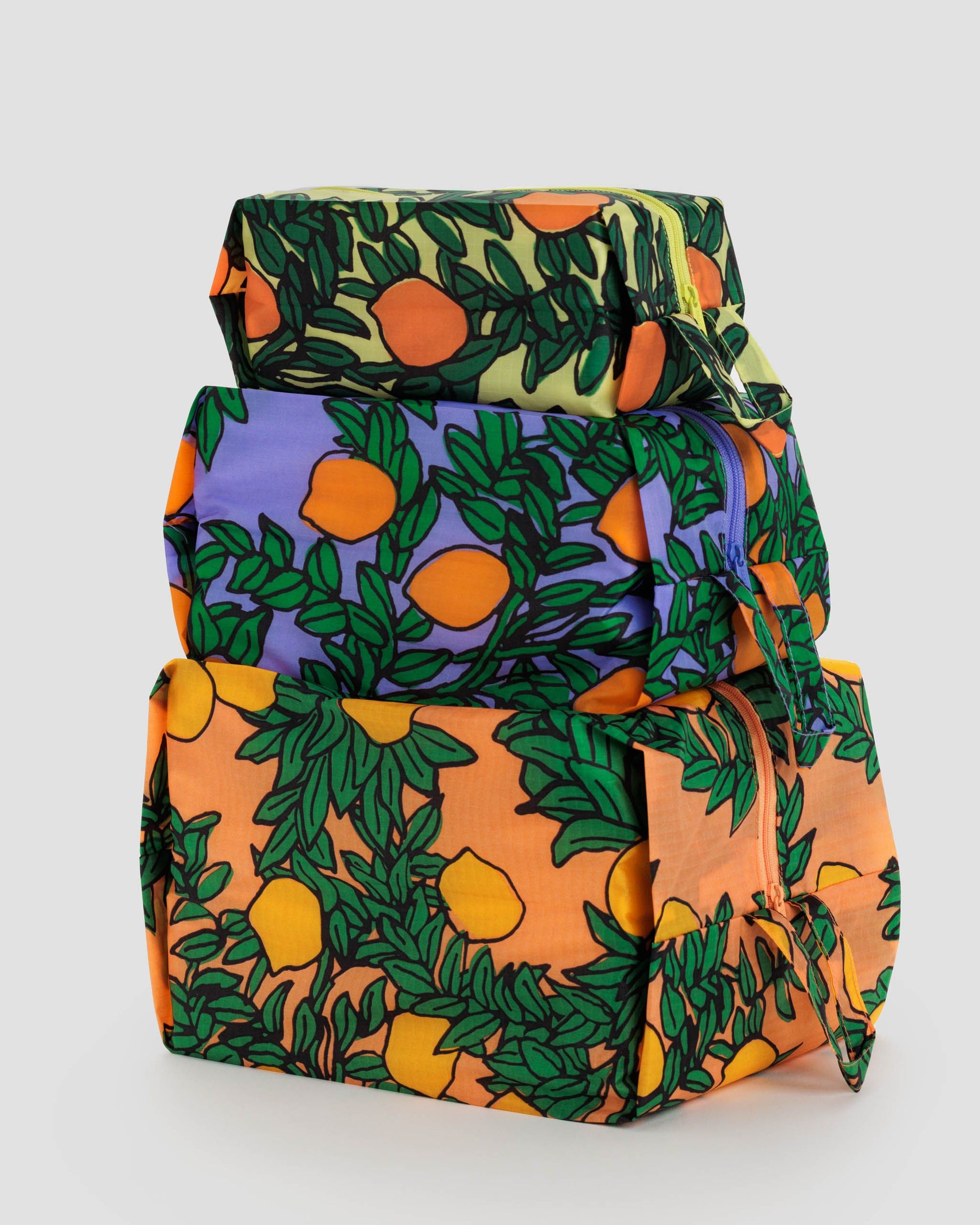 3D Zip Set : Orange Trees - Baggu