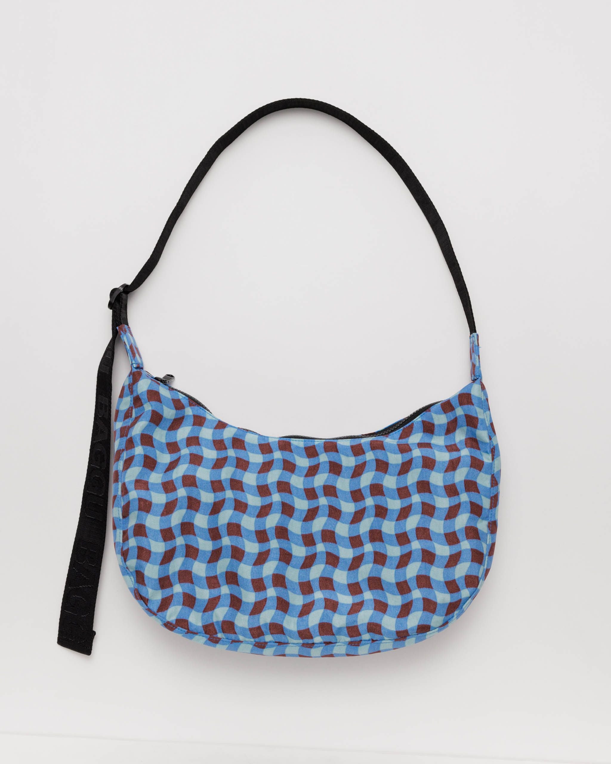 Medium Nylon Crescent Bag : Navy - Baggu