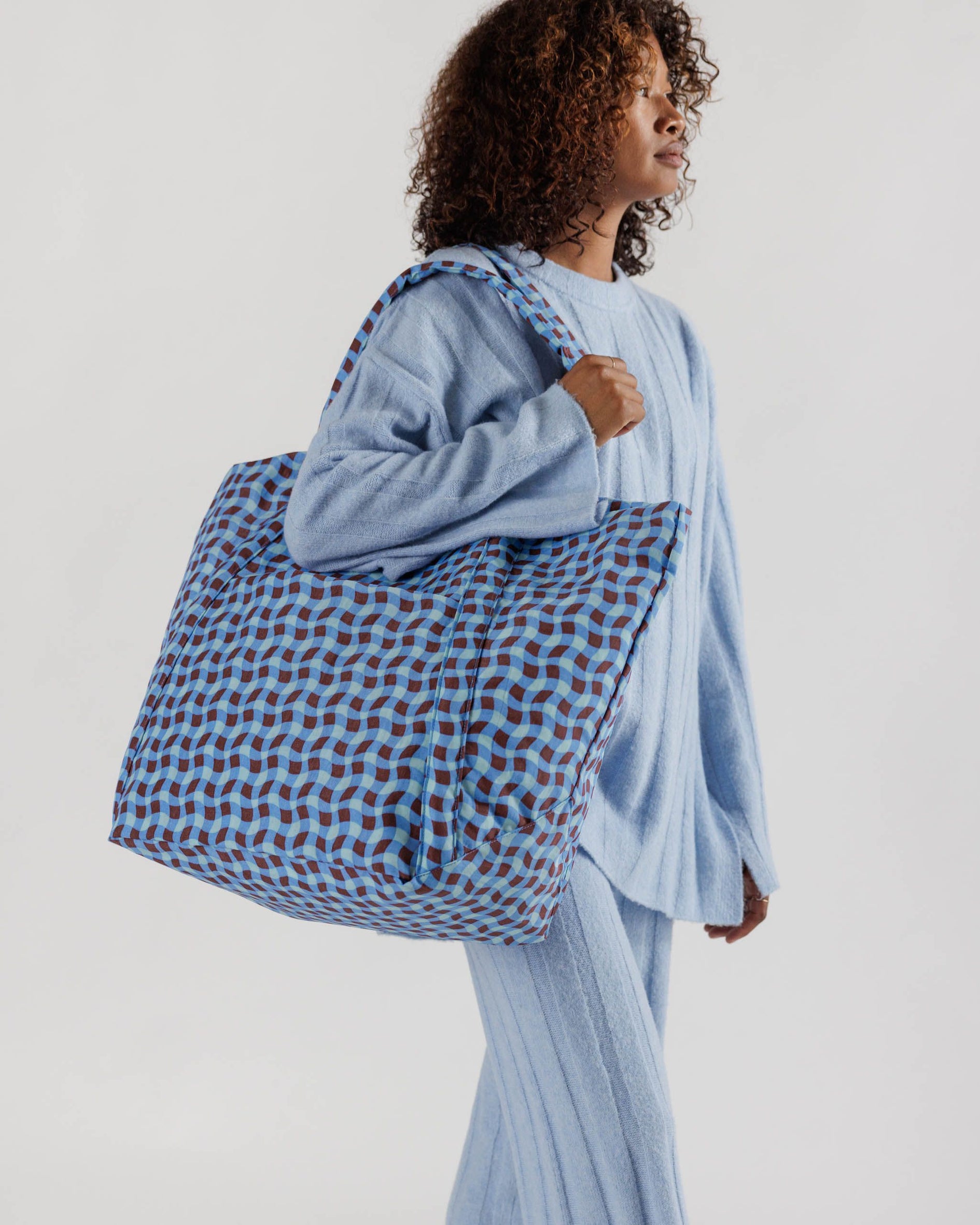 Women Cloud Blue Logo Tote Bag