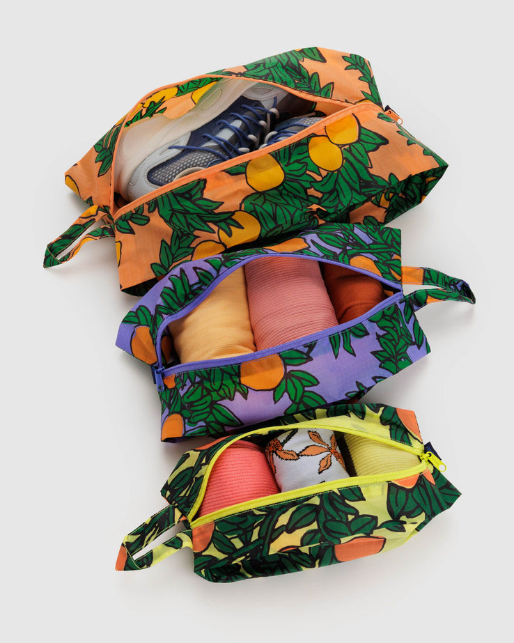 3D Zip Set : Orange Trees - Baggu