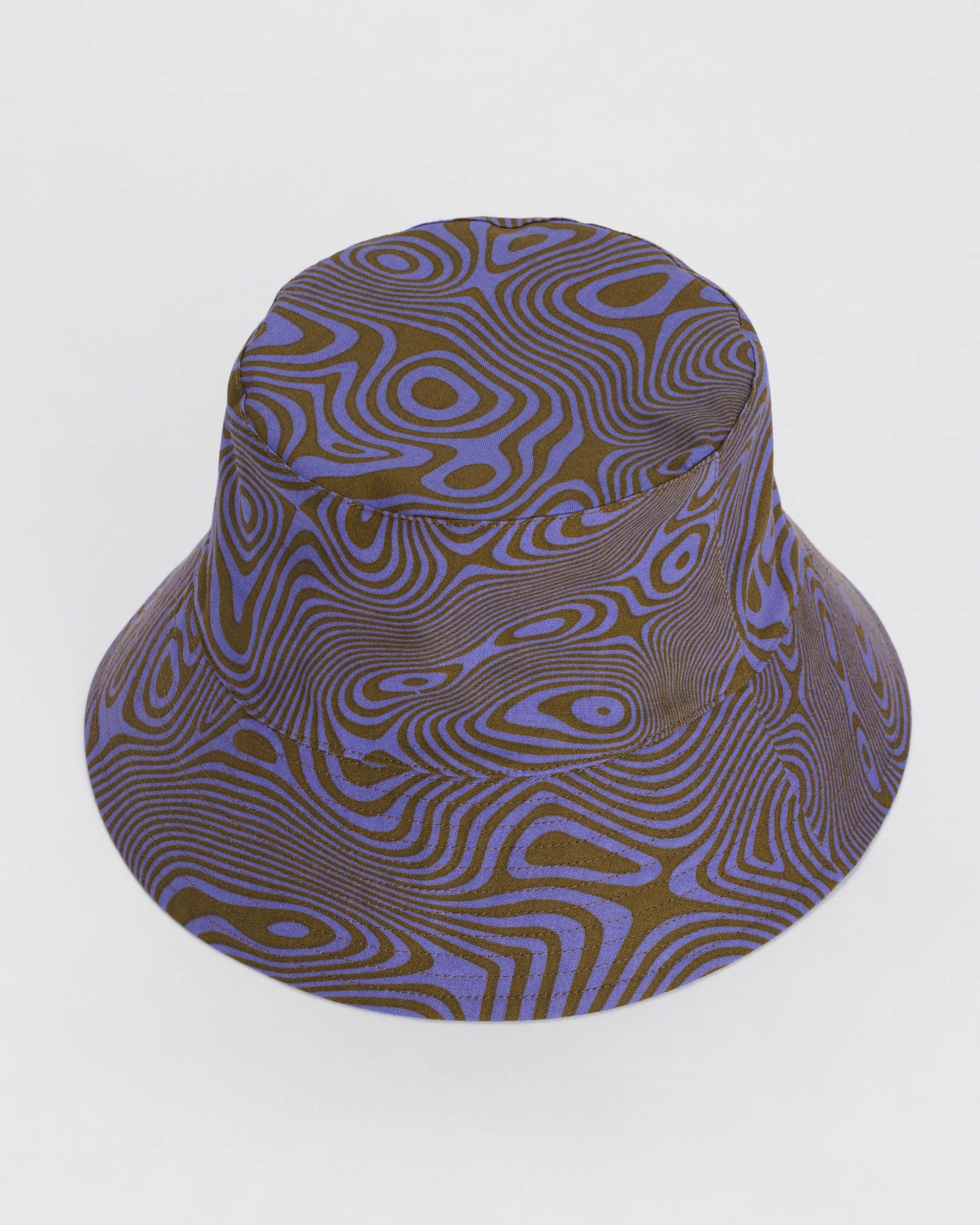 Bucket Hat - Trippy Swirl Seaweed