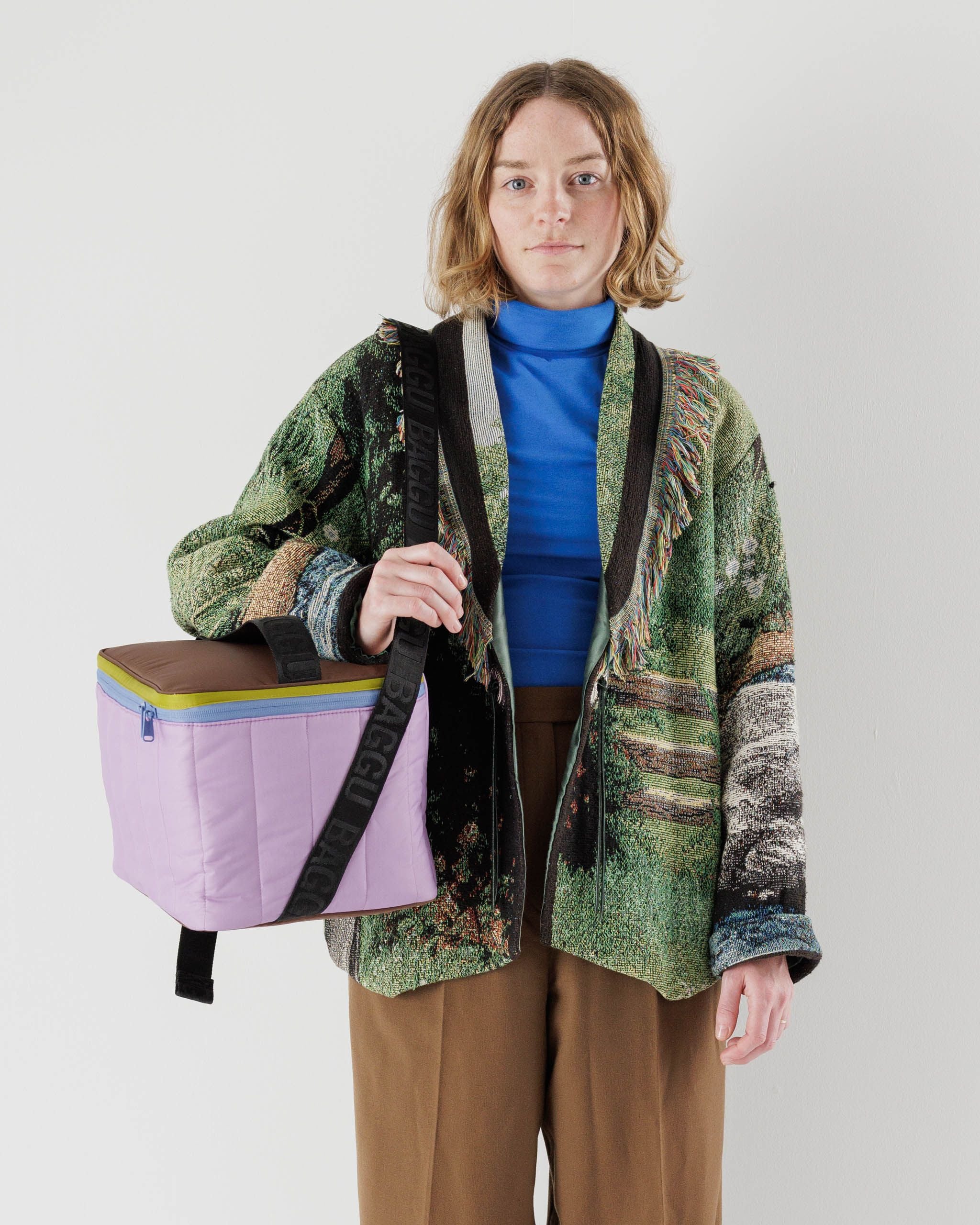 Puffy Cooler Bag : Sunset Quilt Stripe - Baggu