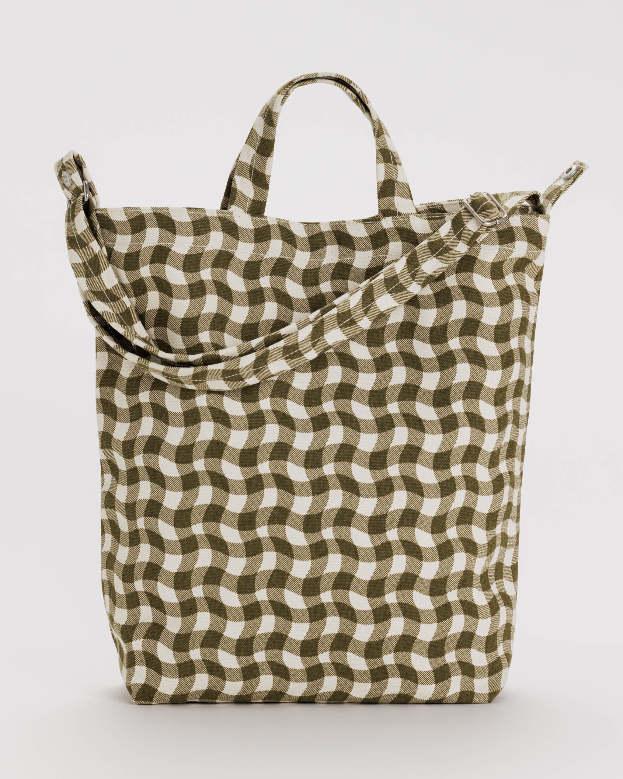 Duck Bag - Wavy Gingham Brown