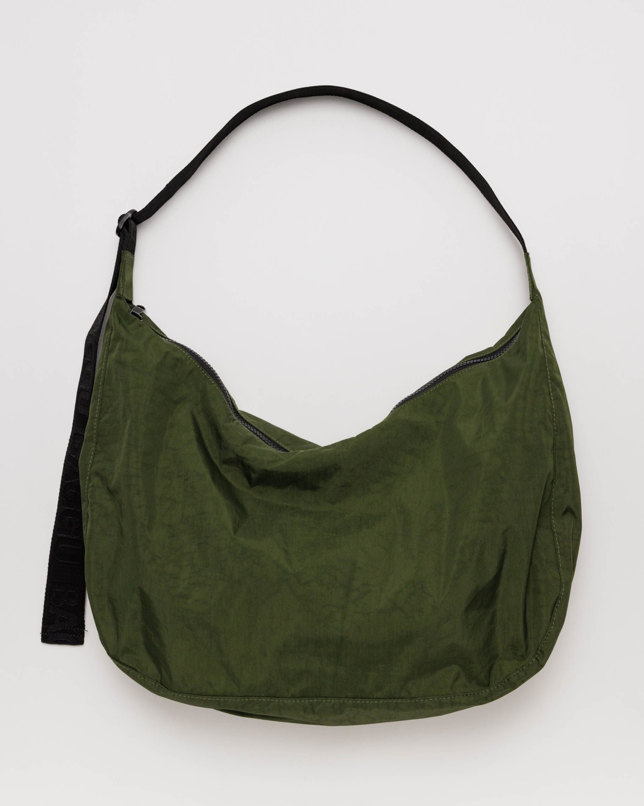 Large Nylon Crescent Bag - Bay Laurel