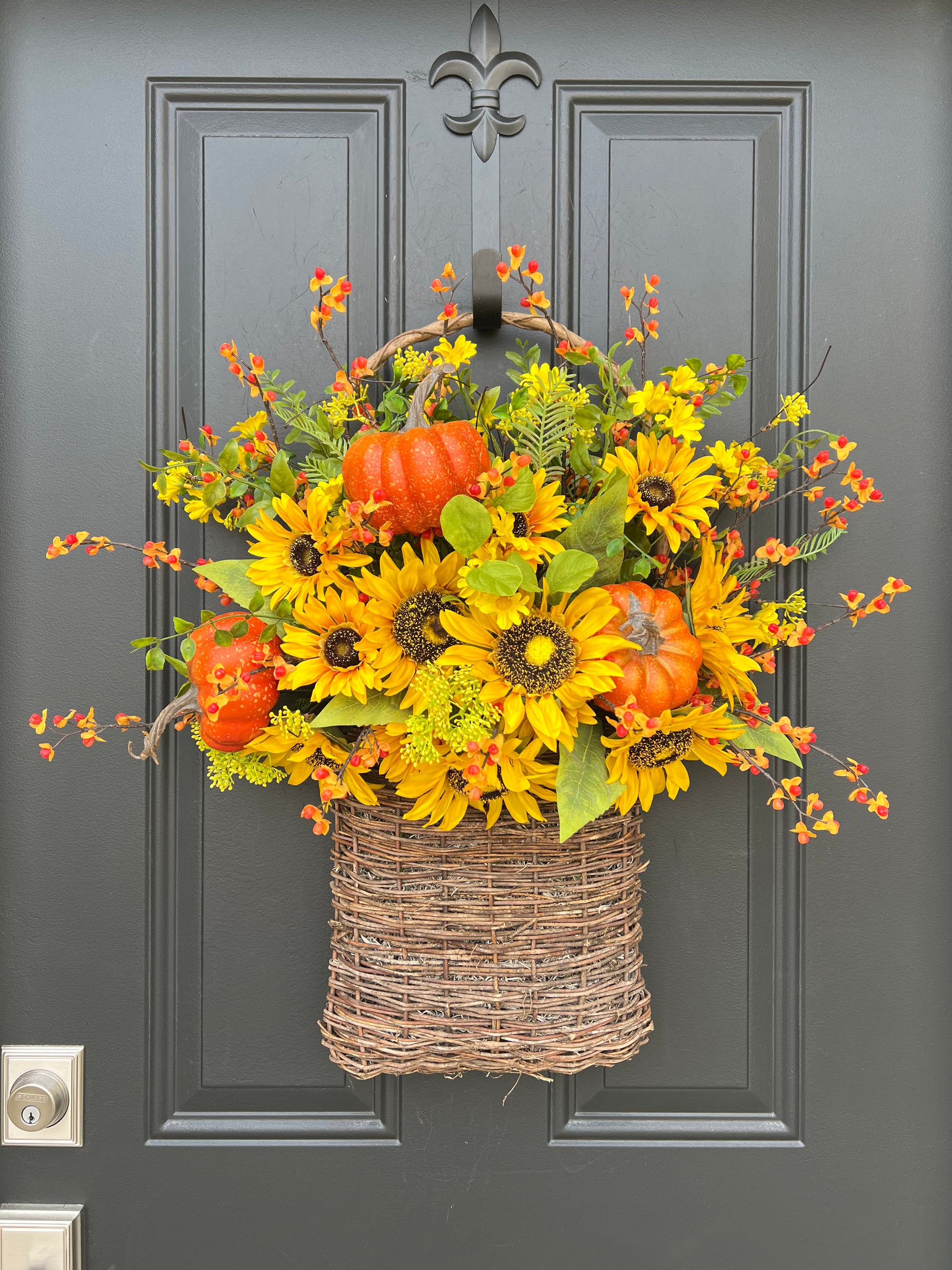 Front Door Country Cottage Twig Basket - TwoInspireYou