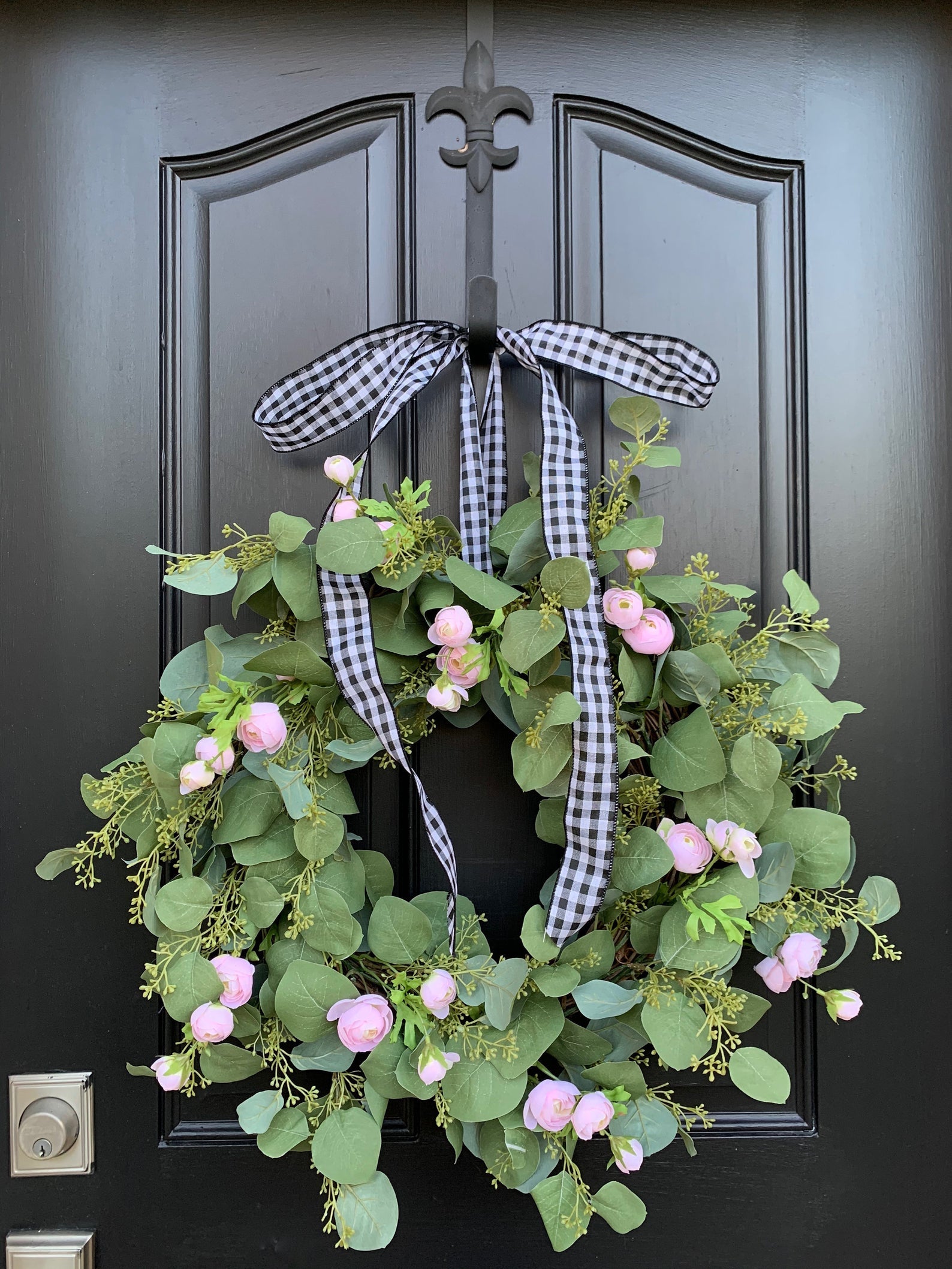 Lavender Lily of the Valley Wreath, Spring Wreaths for Front Door, Easter  Decor