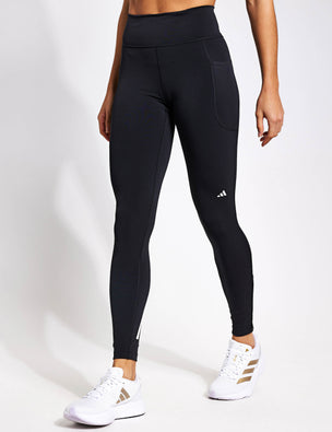 adidas Own The Run Womens 3/4 Capri Running Tights - Black – Start Fitness