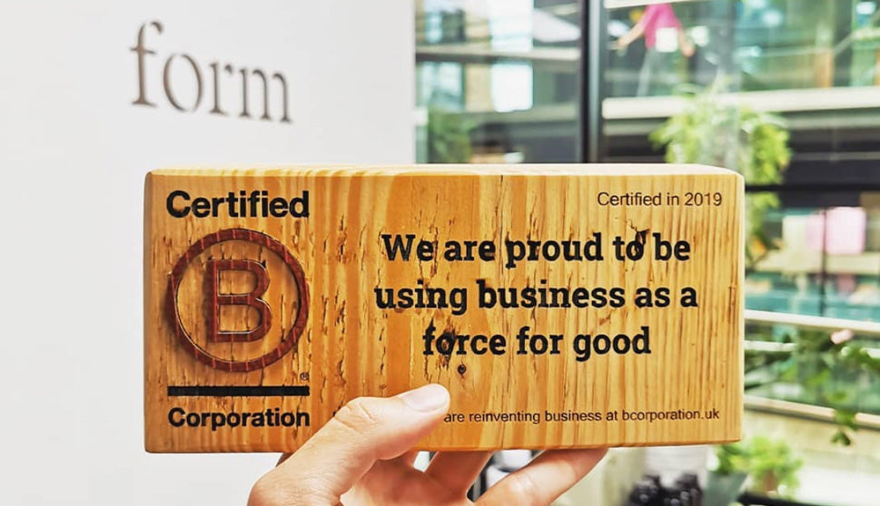form nutrition b corp