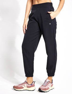 Cuffed High Waisted Tapered Joggers, Goodmove