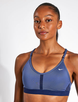 Nike Indy Ultrabreathe Dri-fit Sports Bra In Regal Pink/white
