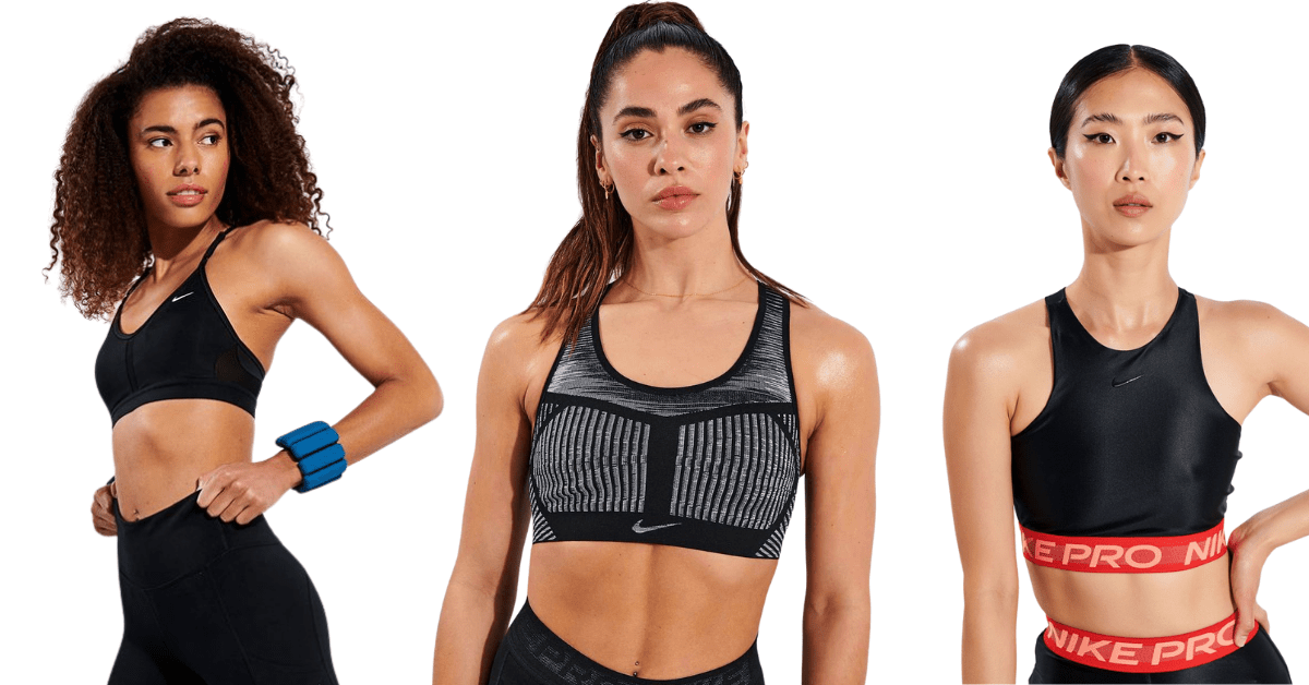 Nike Pro printed Dri-FIT stretch-jersey sports bra