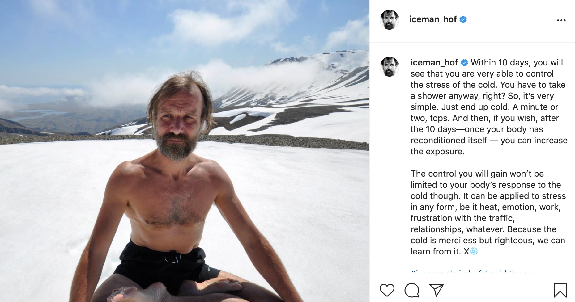 Iceman Wim Hof: How His Environmental Exposure Technique Works