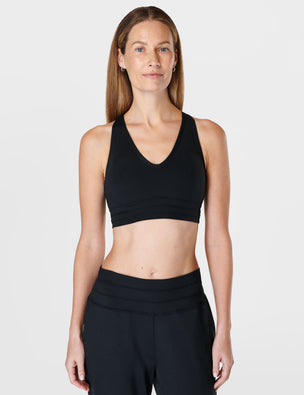 CHGBMOK Sports Bras for Women One-Piece Sports No-Trace Yoga Seamless  Underwear Sleeping Bra 
