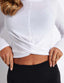 Alo Yoga Cover Long Sleeve Top - White image 4 - The Sports Edit