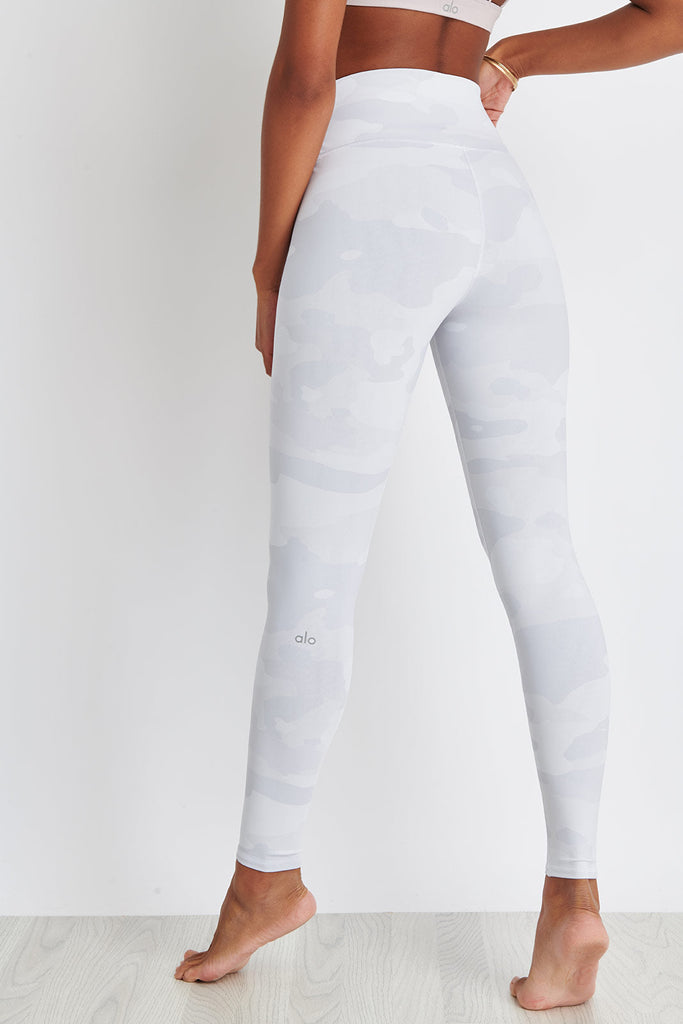 white camo workout leggings