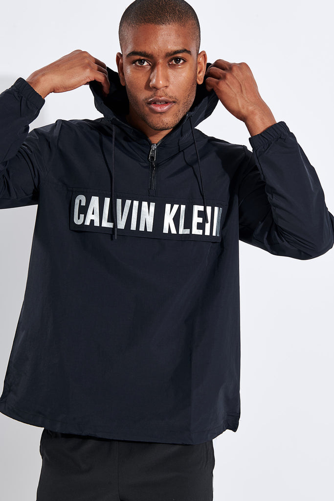 calvin klein performance logo zip hoodie