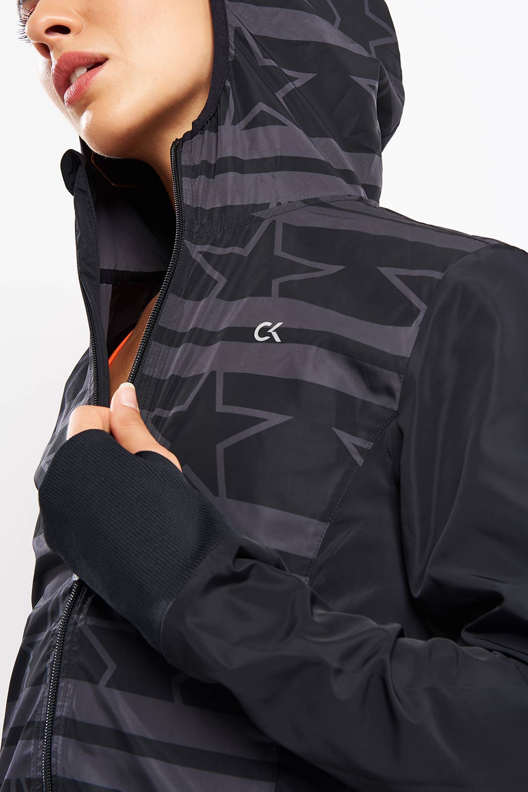 Calvin Klein Performance Reflective Windbreaker Jacket