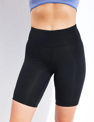 Power 6 Biker Shorts - Black, Women's Shorts + Skorts