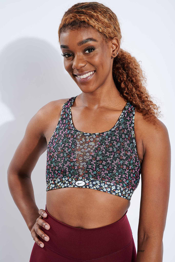 floral nike sports bra