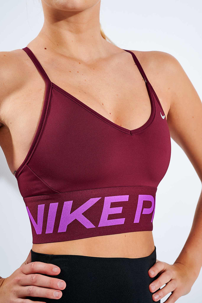 lilac nike sports bra