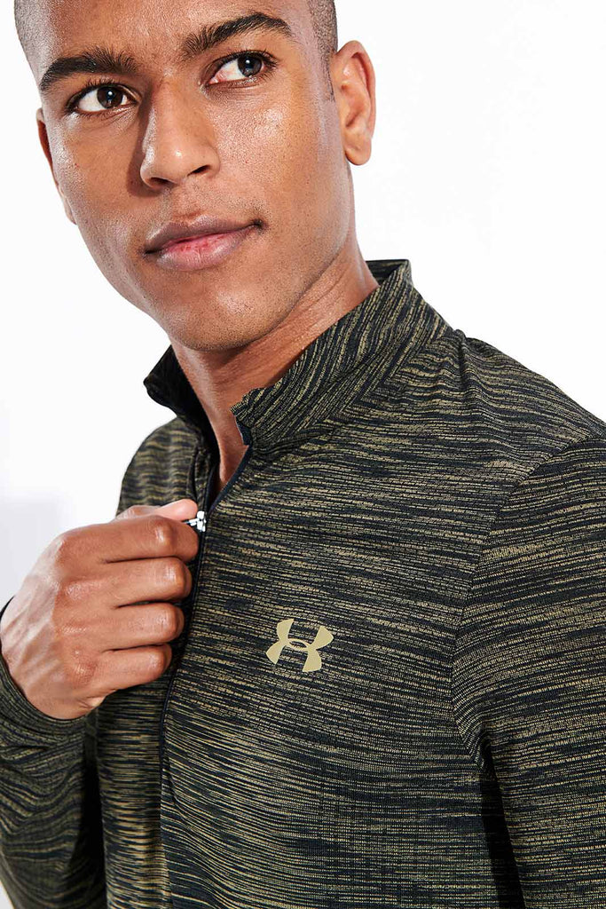 green under armour half zip