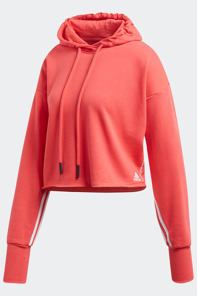 adidas core pink hoodie