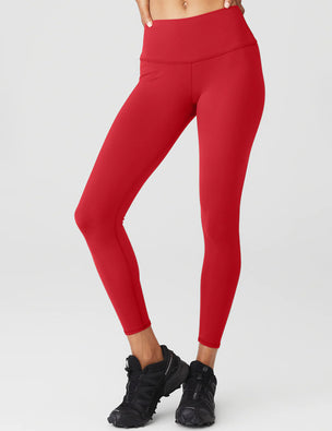 Women's Mid-Rise Leggings Stardust Red Nike Performance, South Africa